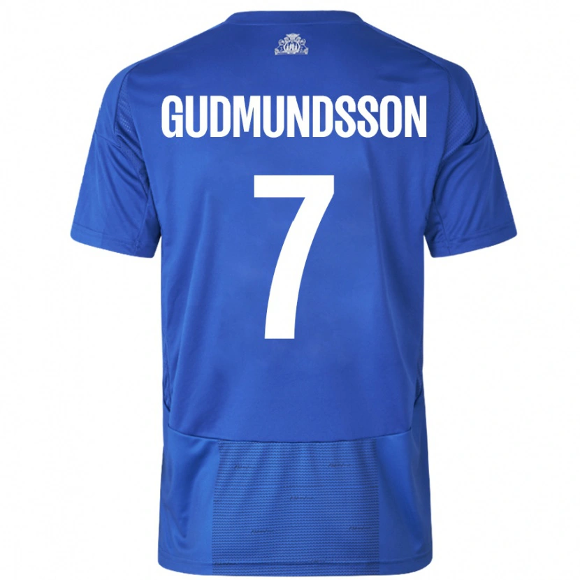 Danxen Pánské Galdur Gudmundsson #7 Bílá Modrá Daleko Hráčské Dresy 2024/25 Dres