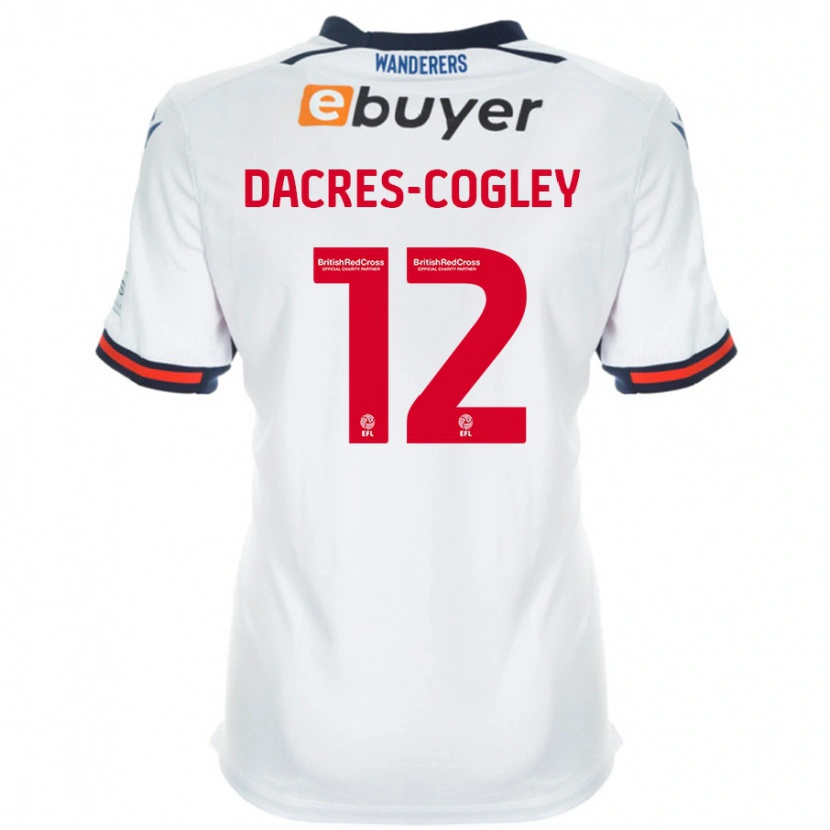 Danxen Dámské Josh Dacres-Cogley #12 Bílý Domů Hráčské Dresy 2024/25 Dres