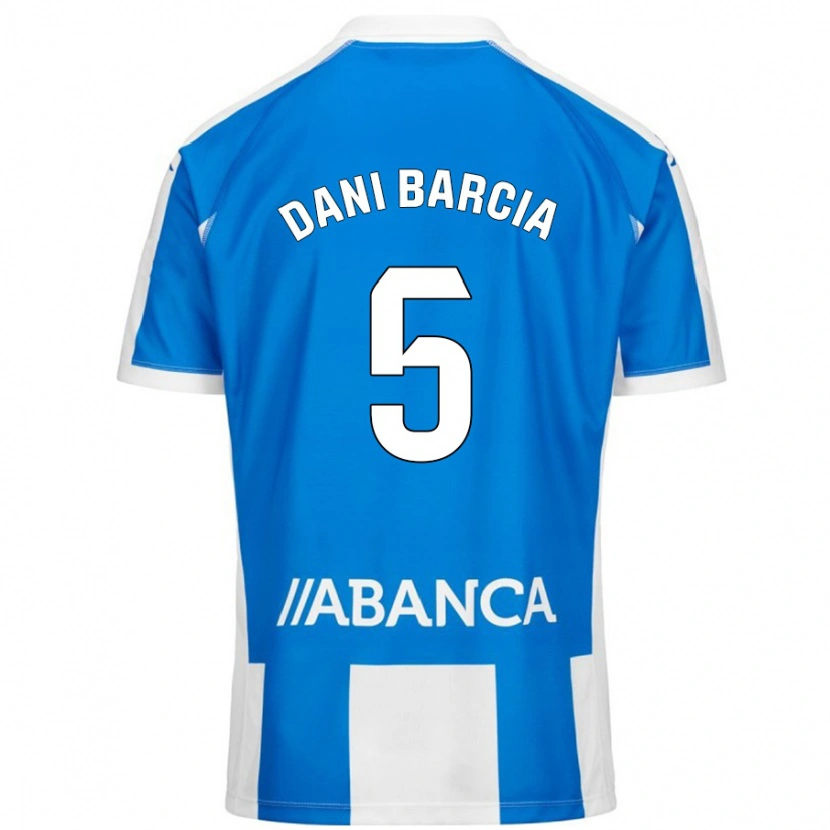 Danxen Dámské Dani Barcia #5 Modrá Bílá Domů Hráčské Dresy 2024/25 Dres