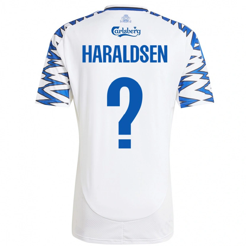 Danxen Dámské Henrik Haraldsen #0 Bílá Nebesky Modrá Domů Hráčské Dresy 2024/25 Dres