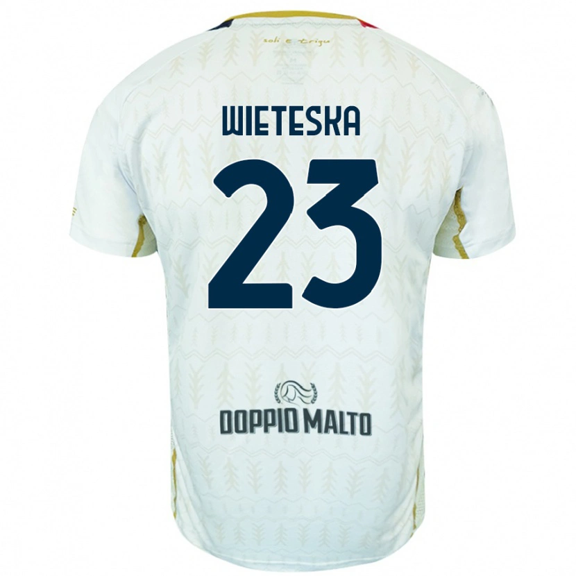 Danxen Dámské Mateusz Wieteska #23 Bílý Daleko Hráčské Dresy 2024/25 Dres