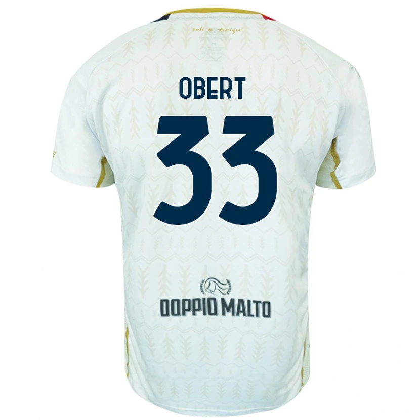 Danxen Dámské Adam Obert #33 Bílý Daleko Hráčské Dresy 2024/25 Dres