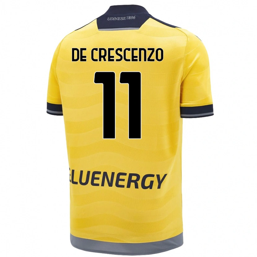 Danxen Dámské Marco De Crescenzo #11 Zlatý Daleko Hráčské Dresy 2024/25 Dres