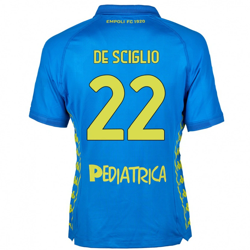 Danxen Dětské Mattia De Sciglio #22 Modrý Domů Hráčské Dresy 2024/25 Dres