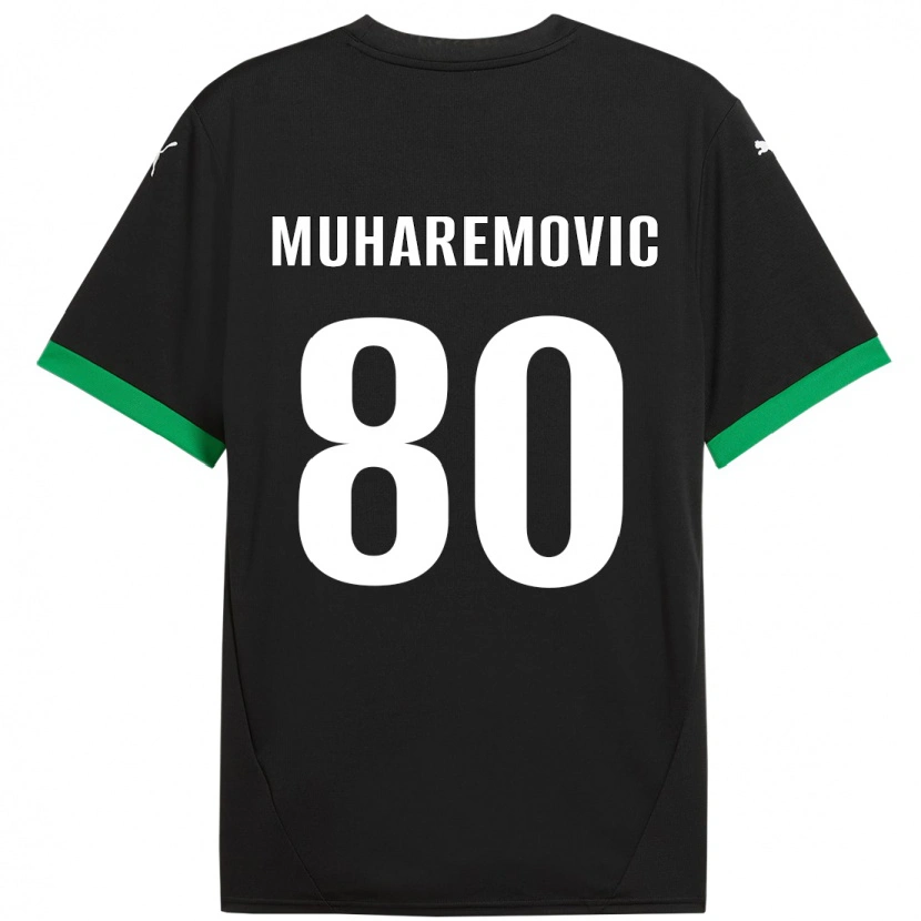 Danxen Dětské Tarik Muharemovic #80 Černá Tmavě Zelená Domů Hráčské Dresy 2024/25 Dres