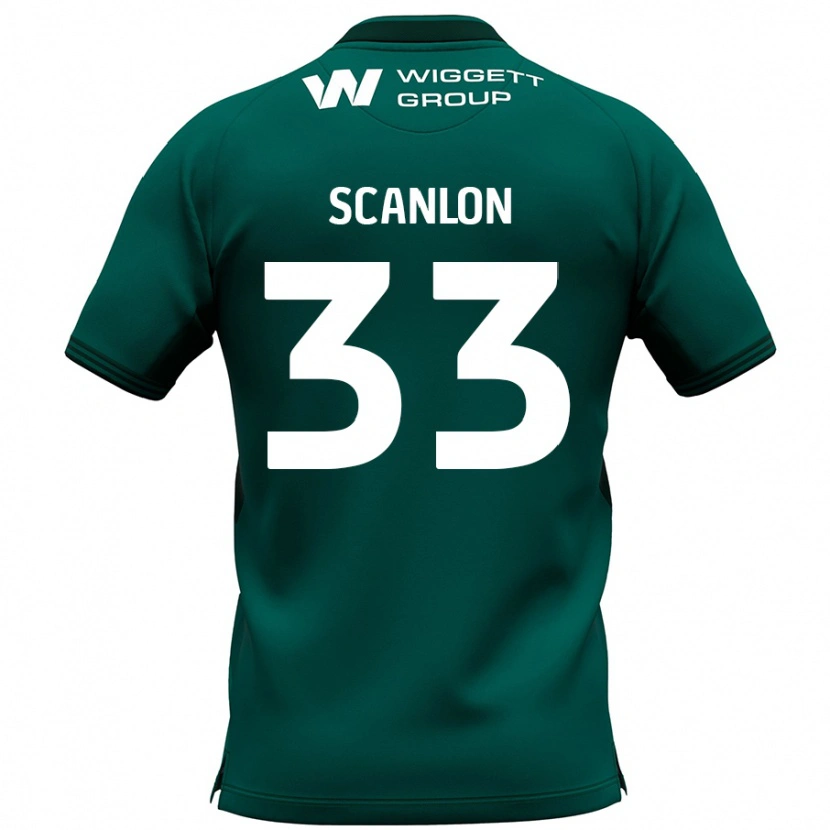 Danxen Dětské Calum Scanlon #33 Zelený Daleko Hráčské Dresy 2024/25 Dres