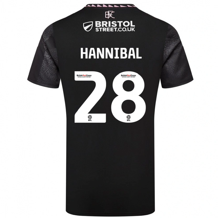 Danxen Dětské Hannibal #28 Černý Daleko Hráčské Dresy 2024/25 Dres