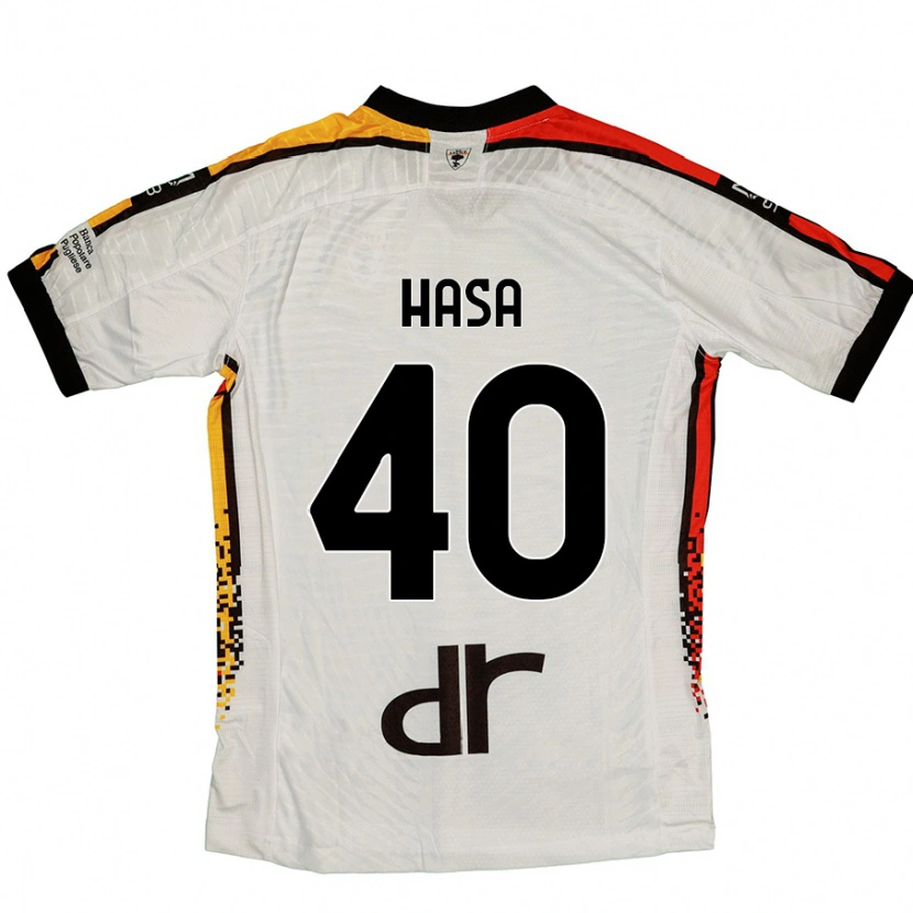 Danxen Dětské Luis Hasa #40 Bílá Černá Daleko Hráčské Dresy 2024/25 Dres