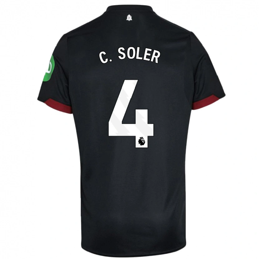 Danxen Dětské Carlos Soler #4 Černá Bílá Daleko Hráčské Dresy 2024/25 Dres