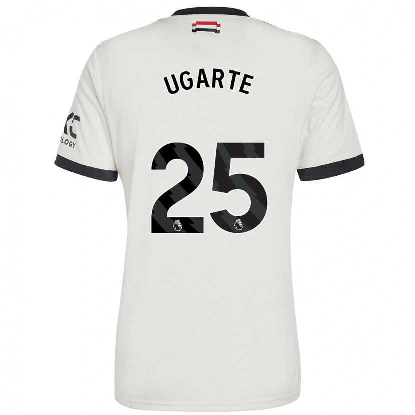 Danxen Dětské Manuel Ugarte #25 Off White Třetí Hráčské Dresy 2024/25 Dres