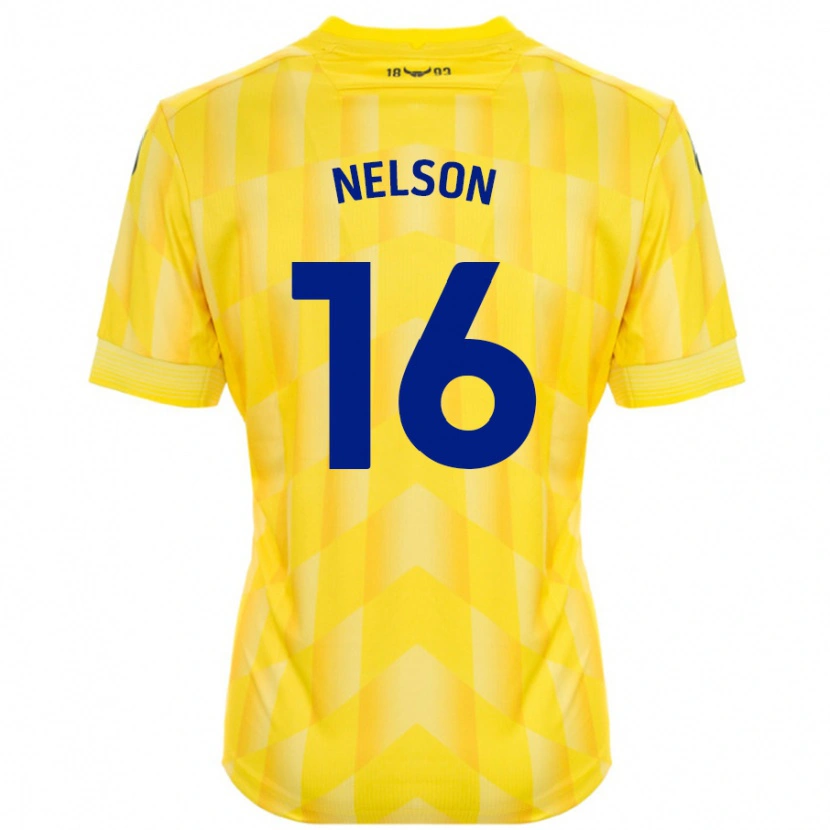 Danxen Dětské Ben Nelson #16 Žluť Domů Hráčské Dresy 2024/25 Dres