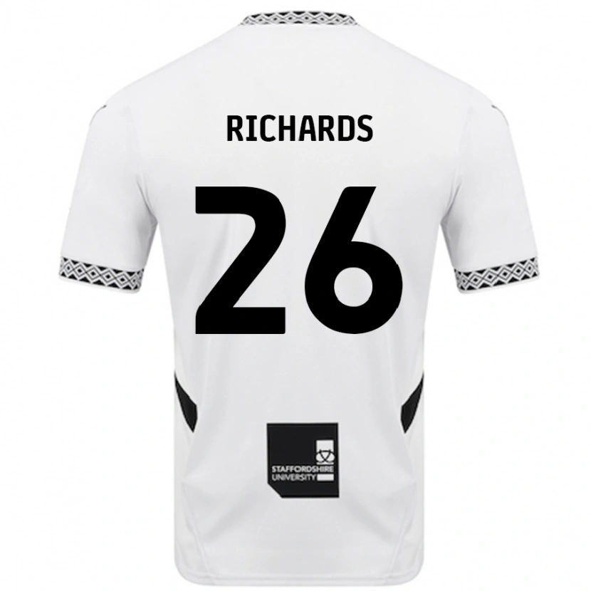 Danxen Dětské Rico Richards #26 Bílý Domů Hráčské Dresy 2024/25 Dres