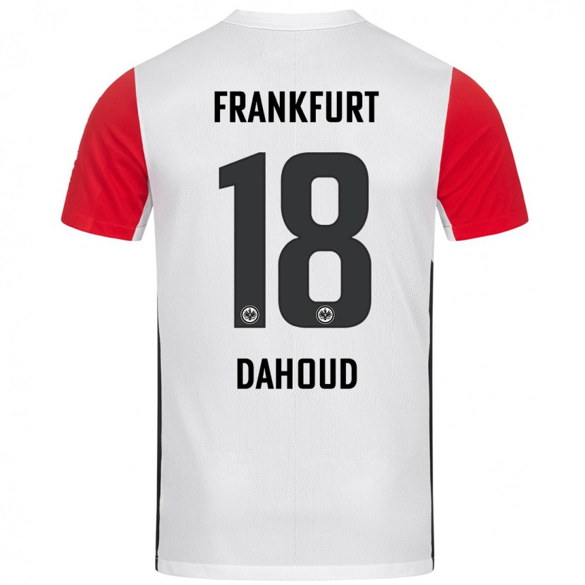 Danxen Dětské Mahmoud Dahoud #18 Bílá Červená Domů Hráčské Dresy 2024/25 Dres