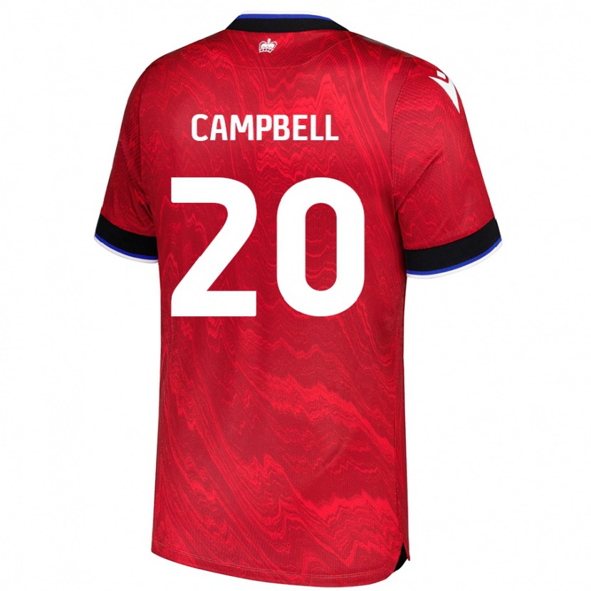 Danxen Dětské Chem Campbell #20 Červená Černá Daleko Hráčské Dresy 2024/25 Dres