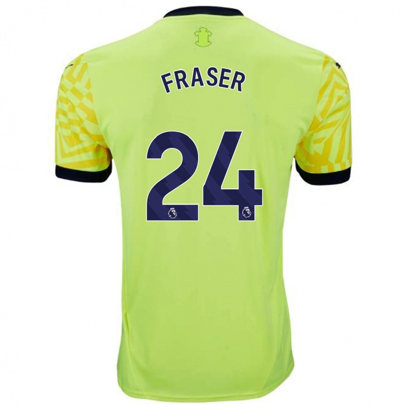 Danxen Dětské Ryan Fraser #24 Žluť Daleko Hráčské Dresy 2024/25 Dres