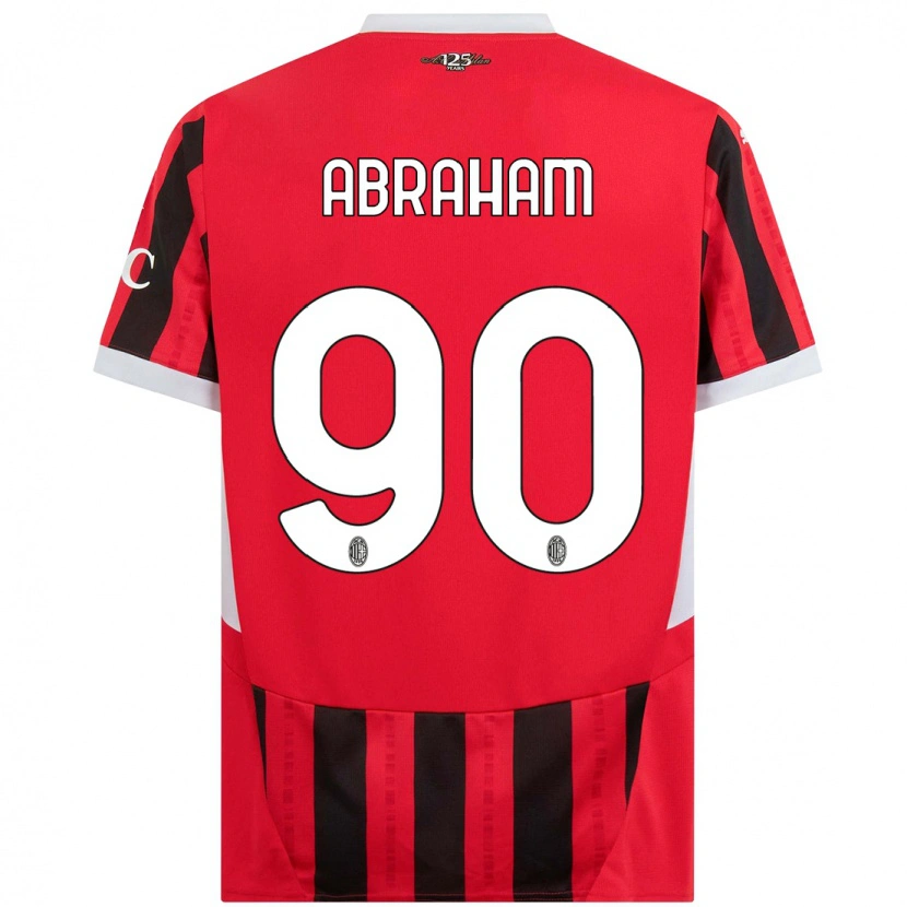 Danxen Dětské Tammy Abraham #90 Červená Černá Domů Hráčské Dresy 2024/25 Dres