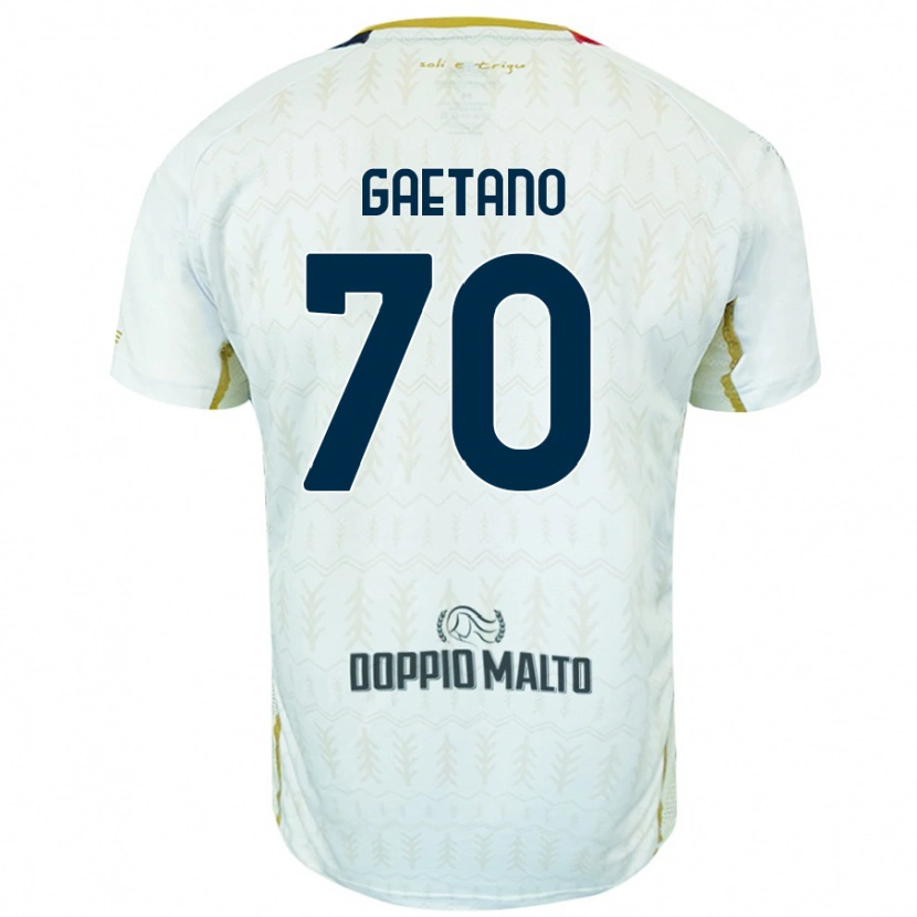 Danxen Dětské Gianluca Gaetano #70 Bílý Daleko Hráčské Dresy 2024/25 Dres