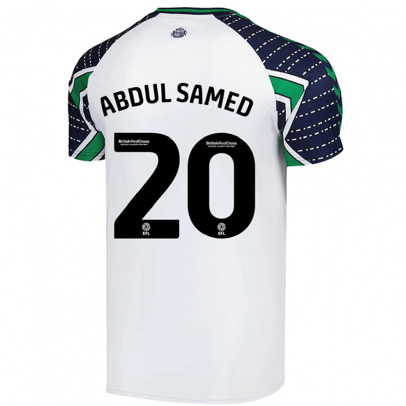 Danxen Dětské Salis Abdul Samed #20 Bílý Daleko Hráčské Dresy 2024/25 Dres