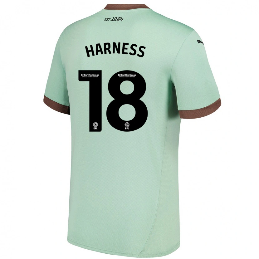 Danxen Dětské Marcus Harness #18 Bledě Zelená Daleko Hráčské Dresy 2024/25 Dres