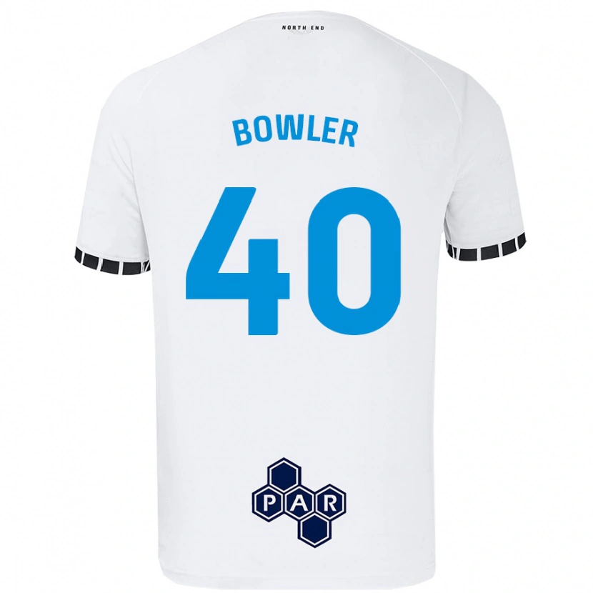 Danxen Dětské Josh Bowler #40 Bílý Domů Hráčské Dresy 2024/25 Dres