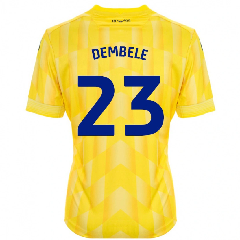 Danxen Dětské Siriki Dembélé #23 Žluť Domů Hráčské Dresy 2024/25 Dres