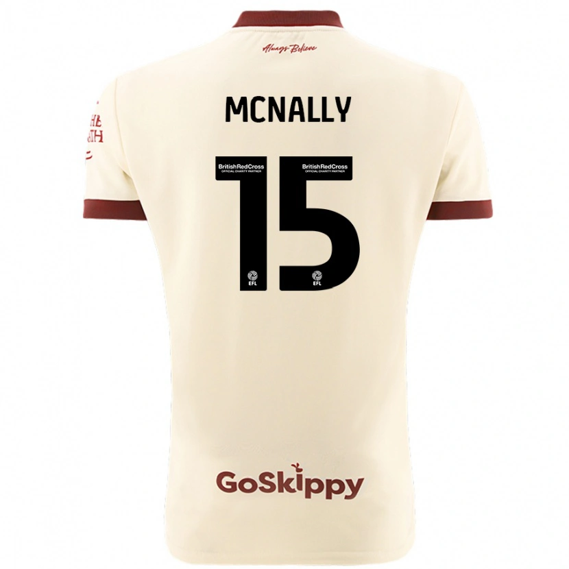 Danxen Dětské Luke Mcnally #15 Krémově Bílá Daleko Hráčské Dresy 2024/25 Dres