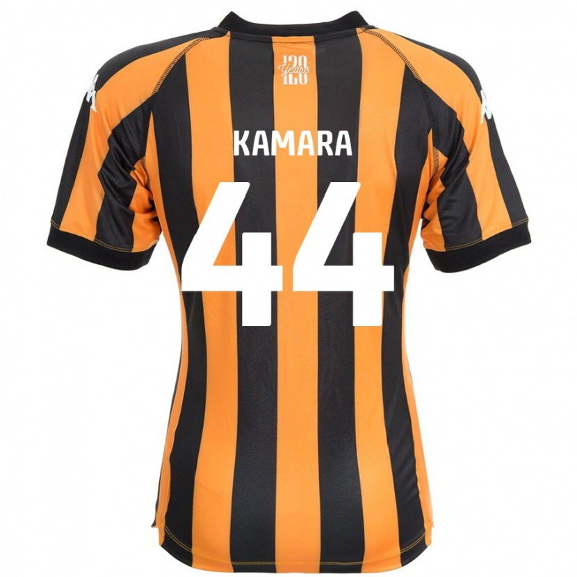 Danxen Dětské Abu Kamara #44 Černá Ambra Domů Hráčské Dresy 2024/25 Dres