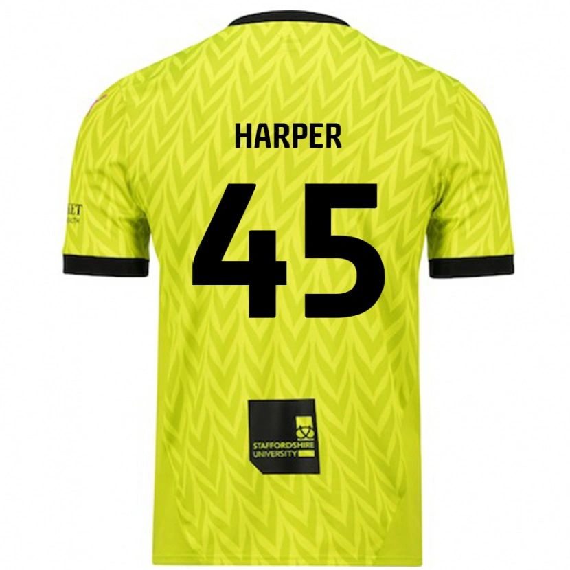 Danxen Dětské Rekeem Harper #45 Fluorescenční Zelená Daleko Hráčské Dresy 2024/25 Dres