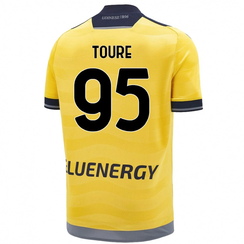 Danxen Dětské Isaak Touré #95 Zlatý Daleko Hráčské Dresy 2024/25 Dres