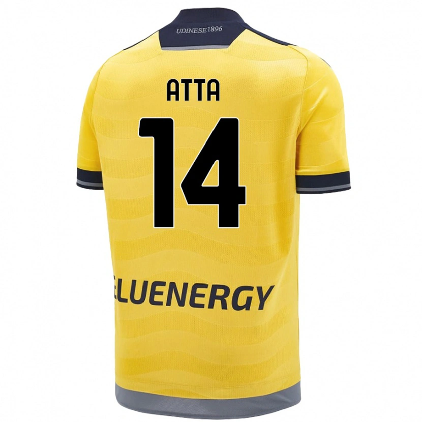 Danxen Dětské Arthur Atta #14 Zlatý Daleko Hráčské Dresy 2024/25 Dres