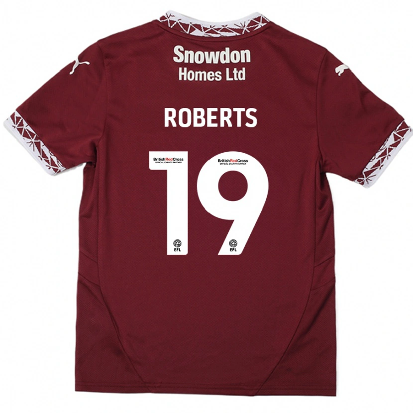 Danxen Pánské Tyler Roberts #19 Burgundské Domů Hráčské Dresy 2024/25 Dres