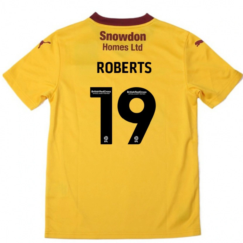 Danxen Pánské Tyler Roberts #19 Oranžová Burgundská Daleko Hráčské Dresy 2024/25 Dres