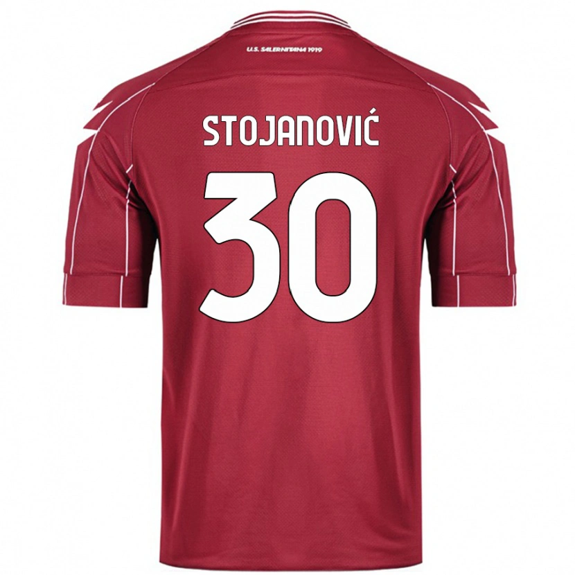 Danxen Pánské Petar Stojanović #30 Burgundské Domů Hráčské Dresy 2024/25 Dres