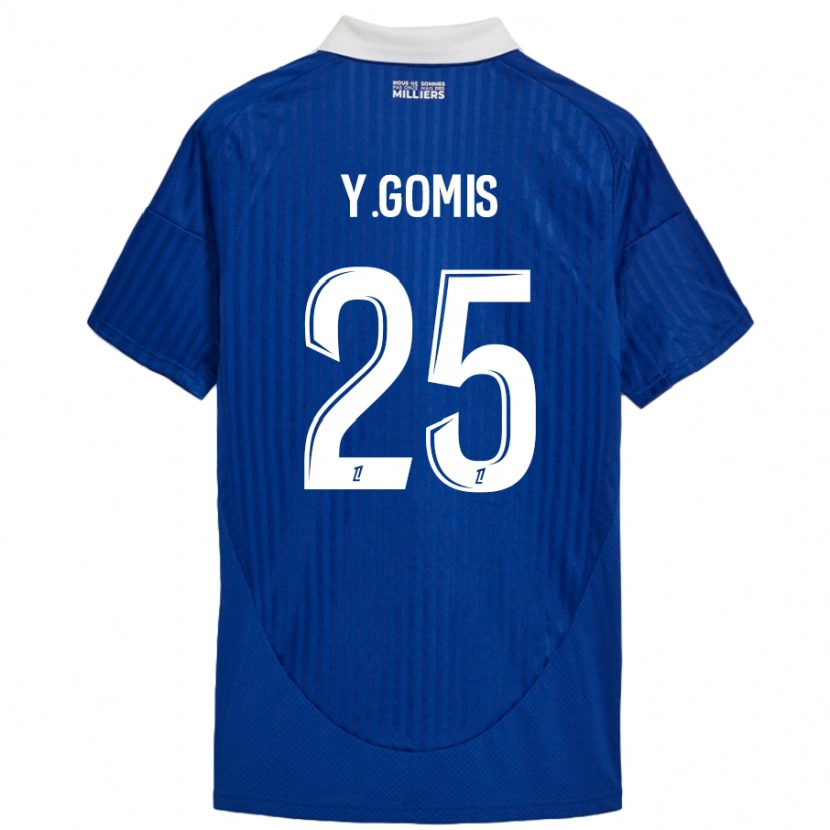 Danxen Pánské Yoni Gomis #25 Modrá Bílá Domů Hráčské Dresy 2024/25 Dres